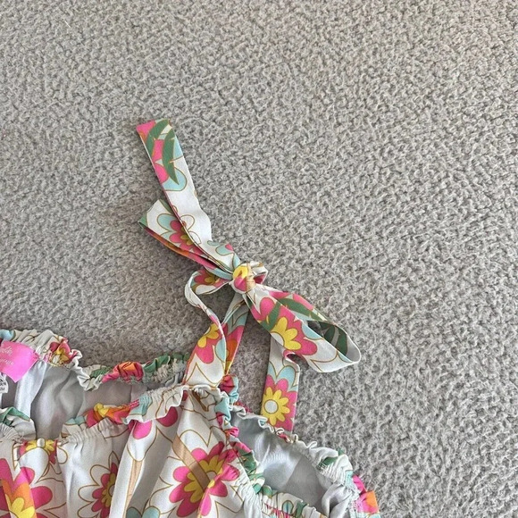 Unique Vintage x Barbie Top 4XL Retro 70s Spaguetti Straps - Picture 10 of 12